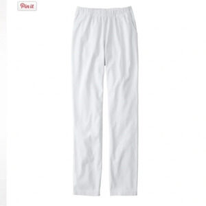 Women’s L.L. Bean white pull on pants in excellent like new condition​